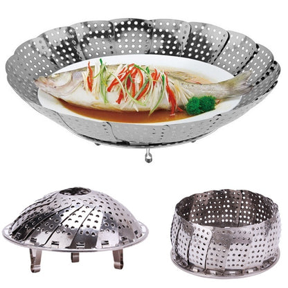 Stainless Steel Food Steamer Basket Foldable