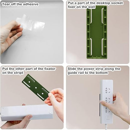 Self-Adhesive Power Strip Holder