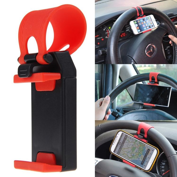 STEERING WHEEL PHONE HOLDER