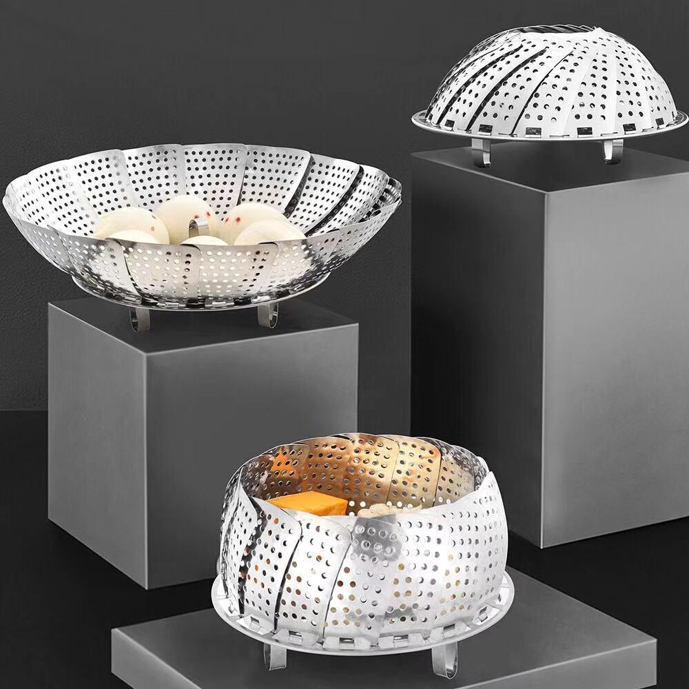 Stainless Steel Food Steamer Basket Foldable