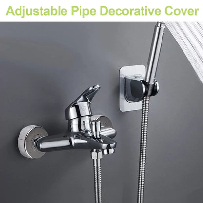 Adjustable pipe decorative cover